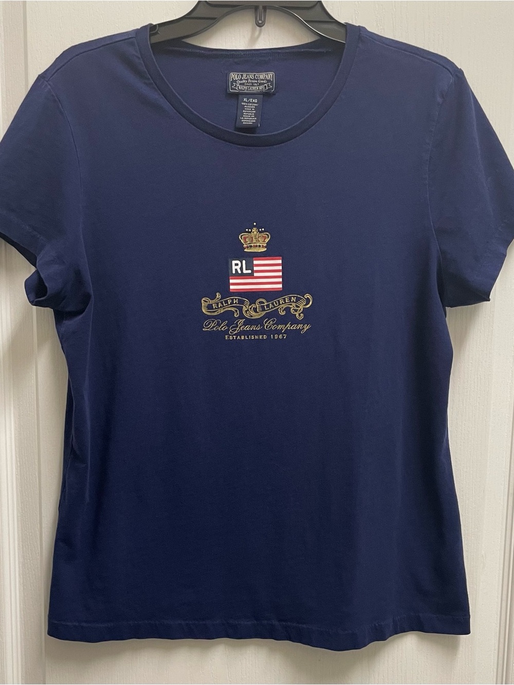 Ralph Lauren Navy Logo Crewneck Tee